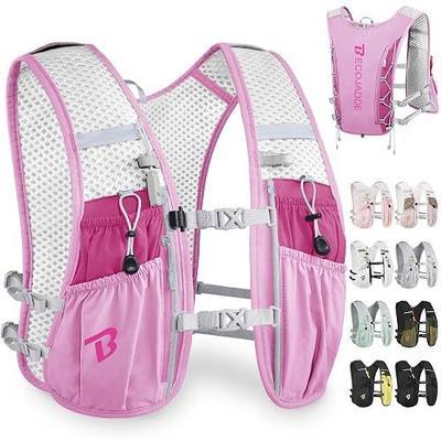 BECOJADDE Running Vest for Women Men, 5L/6L Lightweight Hydration Backpack Running Pack for Marathon, Trail, Cycling, Hiking, Jogging