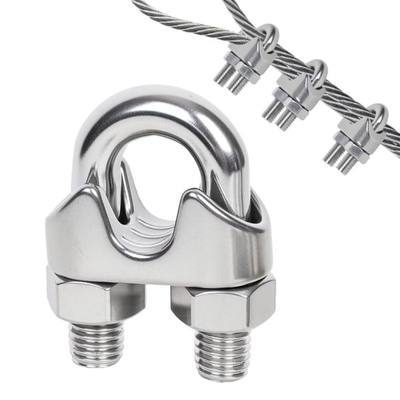 20 Pcs 1/8inch Stainless Steel Cable Clamps,Wire Rope Clamp | M3, Commercial, Industrial, and Residential Projects