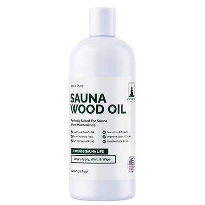 Northwood Sauna - Sauna Wood Oil - 100% Pure Paraffin Oil - Traditional Sauna Sealer - 1 Quart (32 Fl Oz)