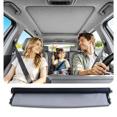 Panoramic Sunroof Sunshade Curtain Assembly Compatible with Cadillac CTS 2014-2019, Roller Shade Replacement, OEM 22926558, Gray