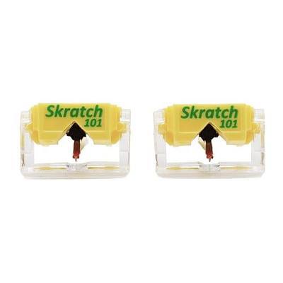 JICO SKRATCH 101 Replacement Styli Compatible with Shure M44-7, JICO J44A 7 & JICO IMPACT (2 pcs)