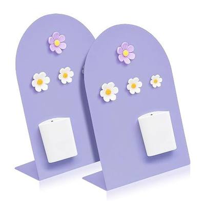 Desk Magnetic Message Board, Metal Bulletin/Memo Board with Magnetic Pen Holder and Flower Pins with Stand, Souvenir/Photo Display Board for Home, Office, Dormitory, Apartment, 8 * 11Inch