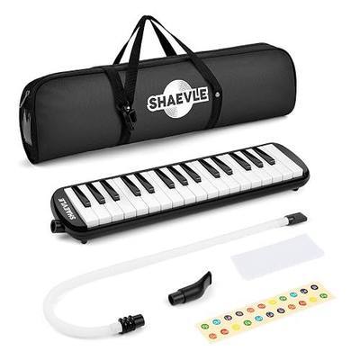 Melodica 32 Keys Air Piano Keyboard with Carrying Bag Mouthpieces Tubes | Melodica Instrument Musical Gift for Kids Beginners