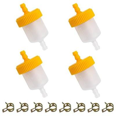 Strongthium 4PCS 3/16" Inline Fuel Filter | for Honda GX 160 120 200 Engines Predator 212 cc GY6 Scooters ATVs 5mm ID Fuel Line Small Engines