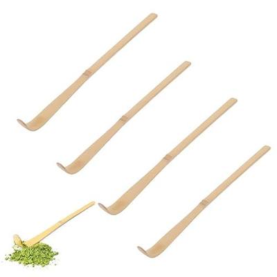 4PCS Bamboo Matcha Scoop, Chinese Tea Ceremony Utensil for Green Tea, Tea Whisk Scooping for Coffee, Spices, Tea Scoops/Matcha Spoon/Bamboo Scoop/Tea Accessories, Tea Leaf Sticks