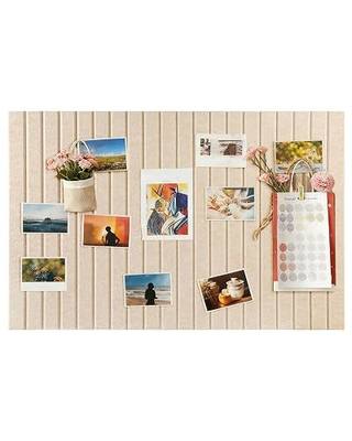 Felt Board 28x20, 0.35" Thick Decorative Felt Pin Board with Nano Adhesive, Large Wall Decor Bulletin Board for Bedroom Living Room Study Office Flower Shop Classroom Vision Board - Camel