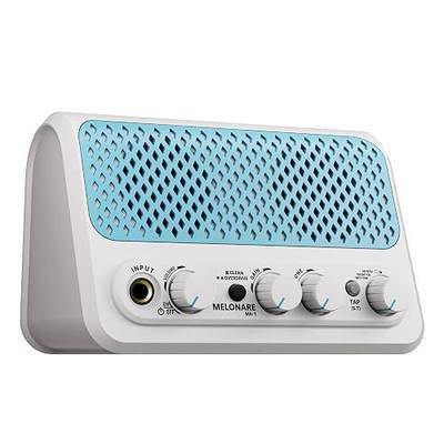 10W Rechargeable Mini Electric Guitar Amp w/ 30 Rhythms MELONARE MA-1 | Portable Beginner Practice Amp, Tap Tempo, Clean/Drive Tones, Reverb Control, BT 5.3, 6-7H Playtime, USB Charging, Home/Dorm