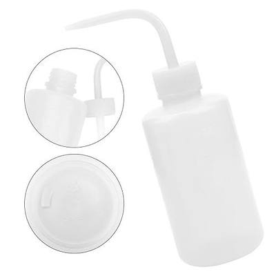 Lab Wash Bottles with Scale Markings, 8oz/250ml, Leak-Proof Squeeze Bottle with Narrow Spout, 4-Pack