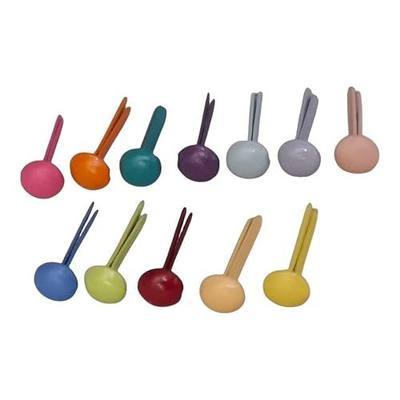 LLY 600pcs Metal Brads 3mm Tiny Round Head – 12 Assorted Colors in Box, Paper Fasteners for Scrapbooking, Card Making, DIY Projects, Paper Crafts, Paper Decoration, DIY Art Supplies (3mmx9.2mm)
