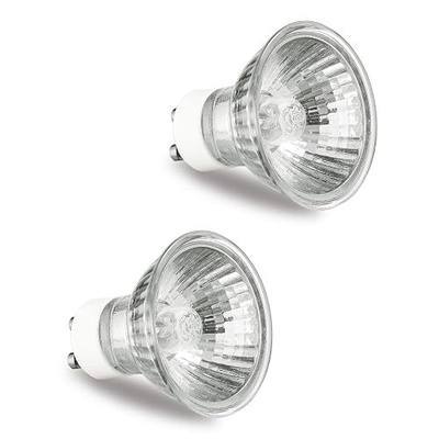 GU10 Halogen Replacement Bulbs for Candle Warmer Lamp, 2 Pack | 120V 50W dimmable warm glow, fits most wax melt warmers and candle lamps, long lasting spare halogen bulbs for home fragrance