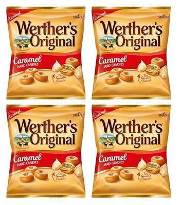 Werther's Original Caramel Hard Candies - Pack of 4-2.65 Oz Bags - Delicious Sweet Treats For Everyone to Share - Classic Taste People Love