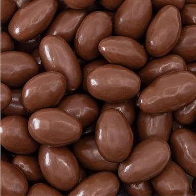 Milk Chocolate Almonds, Snack Nuts - 2 Lb Pack | Whole Dry Roasted Milk Chocolate Covered Almonds
