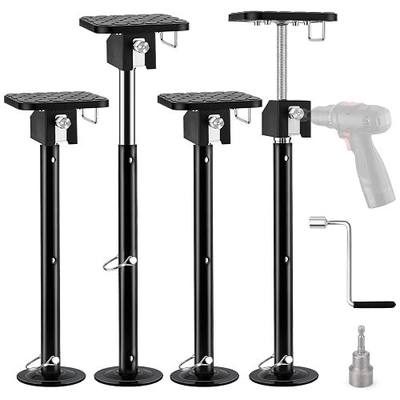 Kohree RV Slide Out Support Jacks with Flat Top, 4PCS | Up to 20,000lbs, Adjustable 20"-49", Power Drill or Hand Crank Handle, For Camper Trailer 5th Wheel and Class A RV Slide Outs