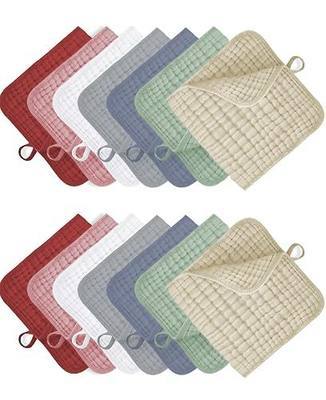 14Pack Muslin Baby Burp Cloths 100% Cotton 20"X10" Soft Absorbent Quick Drying Newborn Drool Baby Face Washcloths