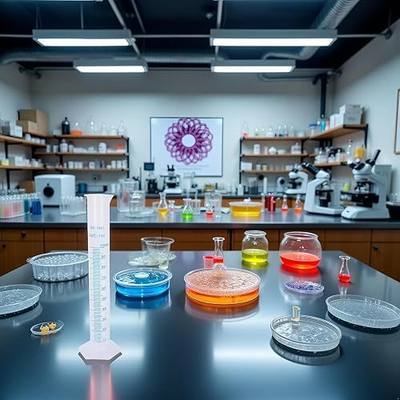 1PC 100ml Plastic Graduated Cylinder - Transparent Measuring Cylinder Set for Science Lab Experiments, Chemistry and Laboratory Equipment with Precise mL Markings