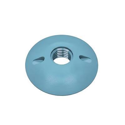 Plastic Grinder Nip Nut – Non-Marking Impact-Resistant Acetal Nut, 5/8"-11 Thread for Angle Grinder Precision Cuts - 2-Pack, Blue
