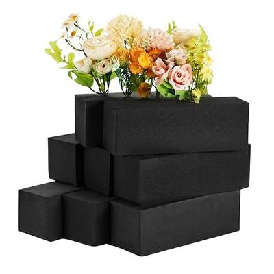 8 Pcs Reusable Floral Foam Blocks, 9" x 3" x 3" Dry Flower Foam | Black Flower Foam for Artificial Flowers, Foam for Wedding, Birthdays, Pary, Home Decorations