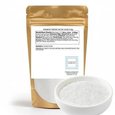 Cream of Tartar, 6 Ounce Resealable Bag, Hampton Distribution