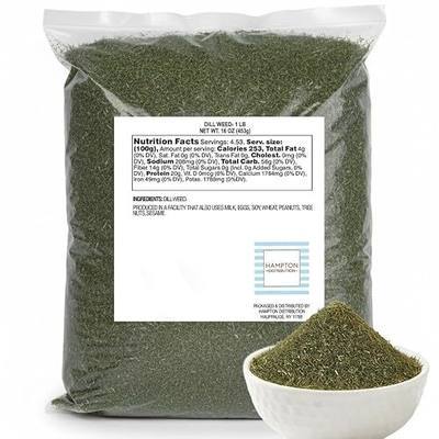 Dill Weed, 1 Pound Bulk Bag, Hampton Distribution