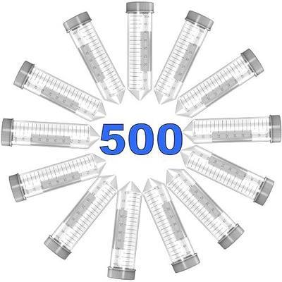 ONiLAB 50mL Conical Centrifuge Tubes, 500 Pcs | Large Volume Capacity, Secure Screw Caps, Sample Preparation Support