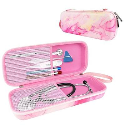 Stethoscope Case Bag Fits for 3M Littmann Classic III/Cardiology IV | Portable Stethoscope Accessories Fits for Littmann Lightweight II S.E/MDF/ADC/Omron Stethoscopes Nurse Essentials for Work