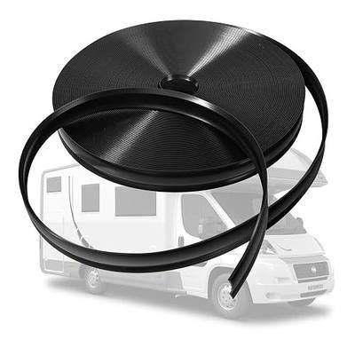 120 FT RV Trim Molding Insert, 1" Black Vinyl Screw Cover for Camper, Travel Trailer & Motorhome - Heavy Duty Replacement Molding Strip, UV Resistant & Flexible