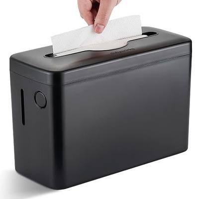 Multifold Paper Towel Dispenser Countertop, Commercial Napkin Dispenser for Restaurant, Large Capacity Single-Sheet Hand Towel Dispenser, Paper Towel Holder for Kitchen & Bathroom Black
