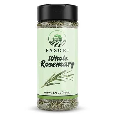 Fasori Rosemary Whole Leaves – Premium Dried Whole Rosemary Herb, Aromatic Mediterranean Spice for Cooking, Roasts, Chicken & Potatoes (1.75oz)