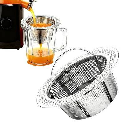 Juice Pulp Strainer Accessories for Nama J2 Cold Press Juicer | Strainer for Juicing, Compatible with Nama J2 & Ninja, Juicing Filter Accessories, Fits Most Containers, 304 Stainless