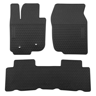Lwope Car Floor Mats Custom Fit for Toyota Corolla Cross 2022-2025 (Not Fit Toyota Corolla) Black Rubber Auto Liner Mats All Weather Protection Odorless