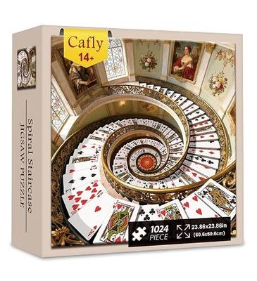 Jigsaw Puzzles for Adults 1024 Pieces - Challenging Fun Puzzles Stunning Art Wall Decor, Gift for Adult Puzzle Lovers, Family Game, Spiral Staircase Z0812