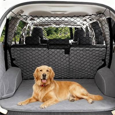Dog Car Barrier Vehicle Pet Barrier Backseat Mesh Dog Car Divider Net with Adjusting Rope and Hook Suitable for SUV Pickup and Small Car (47in x 27in)