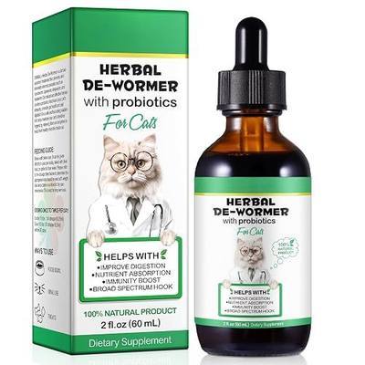 Specifically Formulated for Cats, Cats Natural Broad Spectrum, Digestive Support, Promotes Gut Health & Flora Balance, Cat Multivitamin Supplement Drops with Probiotic