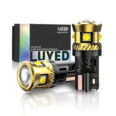 194 LED Bulb T10 168 License Plate Light, 400LM 6500K Canbus Error Free LED Bulb with Gold Heat Dissipation for Dome Map Trunk (192 2825 W5W, 2-Pack)