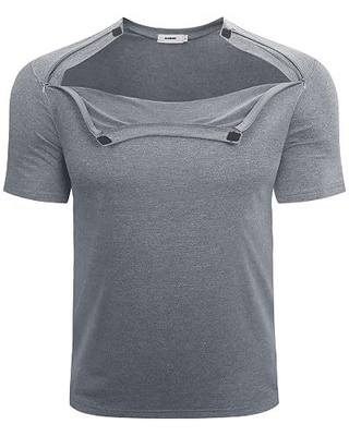 Chemo Shirts for Men & Women Smooth Zippers