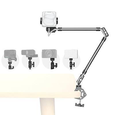 SmallRig 26" Magic Arm with Super Clamp, Overhead Phone Mount, Flexible Desk Camera Mount with 1/4" Screw and Cable Clip, Max Load 2.2lb, for iPhone, Action Camera, Video Light, Webcam, Mic - 5625