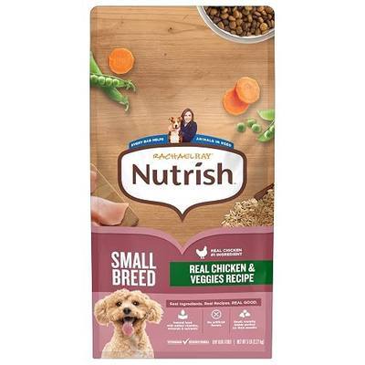 Nutrish Small Breed Dry Dog Food with Chicken, 5 lb. Bag (Rachael Ray) | Suitable for Small Adult Dogs, Veterinarian Reviewed Formula, Made with No Artificial Flavors