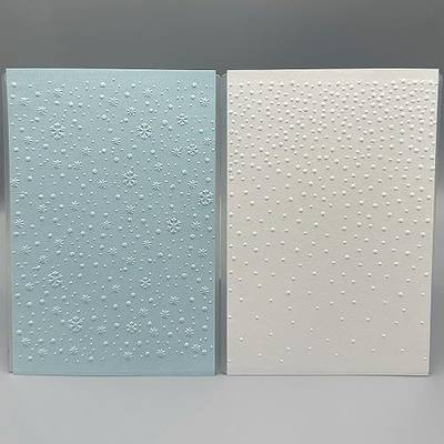 2 Pcs Embossing Folders for Card Making Embossing Stencil Template DIY Plastic Paper Card Decorating Mold for Scrapbook Photo Album DIY Craft, 5.83 x 4.17 Inch(Christmas Element Snowflakes)