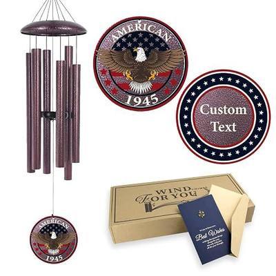 Personalized Wind Chimes for Military, Memory Gifts for US Veteran, Memorial Wind Chimes for Loss Loved One, Sympathy Gifts for Loss Soldiers Navy, Army, Air Force