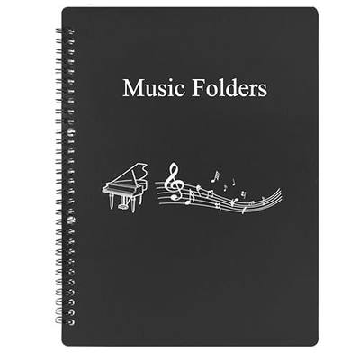 Sheet Music Folder, Premium Sheet Music Folder Organizer for Sheet Music | Sturdy Double Side Writable 40 Pages Spiral Binder Organizer Fits Letter Size (8.5 x 11 inches) by Pniimoo