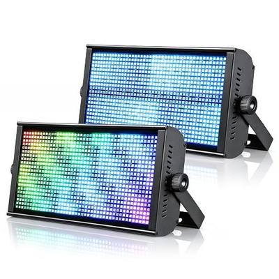 BETOPPER LF105 Stage Strobe Light Bar, 945 * 0.5W Matrix RGB DJ Strobe Lighting with 7x15 Pixel Control Zones,DMX512, Sound Activated,30Hz Flash DJ Light Bar,Disco Wash Lighting for Club,2Packs