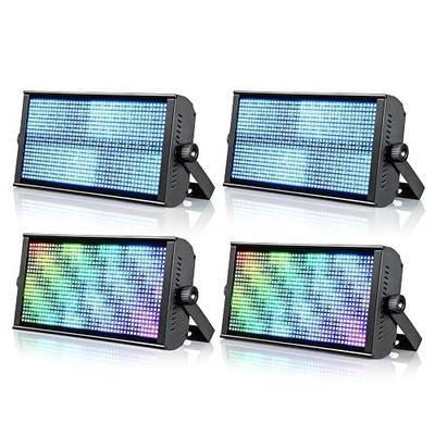 Betopper Stage Strobe Light Bar, 945 * 0.5W RGB LED Stage Light Bar with 7x15 Pixel Control Zones,30Hz Strobe Speed,DMX512 Sound-Active Flash DJ Light Bar,Disco Wash Lighting for Club,4 Packs