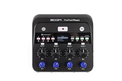 Zoom PodTrak P4next Podcast Recorder, 4 Mic Inputs, 4 Headphone Outputs, Battery Powered, AI Noise Reduction, Sound Pads, Phone Input, USB Audio Interface | 4 Xlr Mic Inputs, 4 Headphone Outputs, AI Noise Reduction, 48khz/24-Bit, USB-C, 2xaa Battery