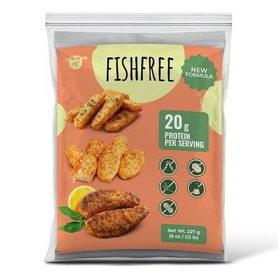 Creative Pea Fish Free Vegan Plant-Based Meat Substitute | 20g Protein Per Serving | Shelf-Stable Dry Mix Makes ~2 lb | Gluten-Free Meat Alternative (227 Grams) | Vegan