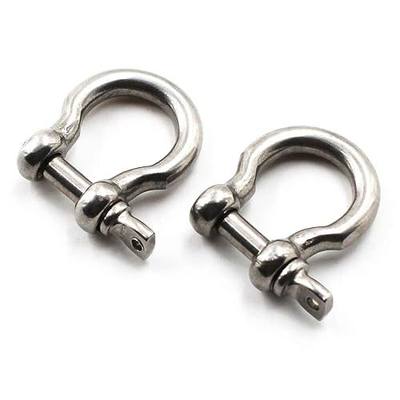 YAMASO 2 Pcs 3/8 Inch Screw Pin Anchor Shackle, for Traction Steel Wire, 10 mm