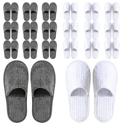 TINSKY 20 Pairs Non-Slip Disposable Slippers For Guests,Bulk Slippers For Hotel,Spa,Travel,Shoeless Home,Spa Slippers With Pouch