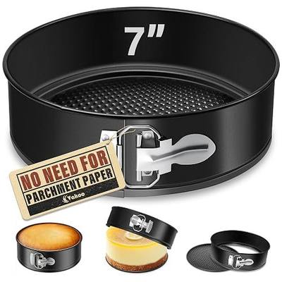 Vakoo 7 Inch Springform Pan - Nonstick, Leakproof Mini Cheesecake Pan for Baking, Easy Release, No Parchment Paper Needed