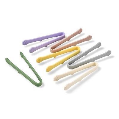 6 Pcs Mini Silicone Food Tongs, Heat Resistant & Non-Slip Grip Kitchen Cooking Tongs for Baking Bread, BBQ Grilling, Salad Serving, Anti-Scald BBQ Grill Clamps Barbecue Clamps (Colorful)