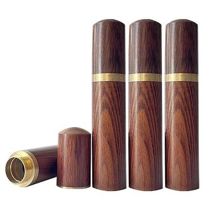 Mini Urns for Human/Pet Ashes Set of 4 Small Urns for Ashes Keepsake-Brown | Handcrafted Wood Keepsake Urn,Portable Small Memorial Urn for Ashes with Elegant Simplicity
