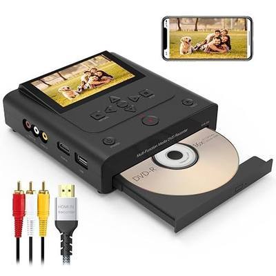 VHS to DVD Recorder, VCR to DVD Recorder-Convert Photos and Videos Between VHS,VCR,Memory Card,DVD and USB. Phone can use a Free app to Burn Videos and Photos, Also has TV Recording Function